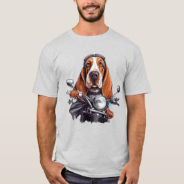 Camiseta Legal motoqueiro, fofo motorista de cão de caça de