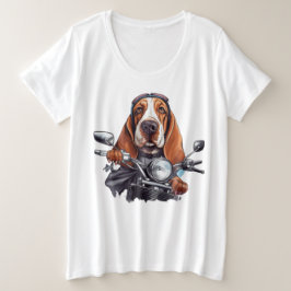 Camiseta Legal motoqueiro, fofo motorista de cão de caça de