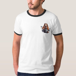 Camiseta Legal motoqueiro, fofo motorista de cão de caça de
