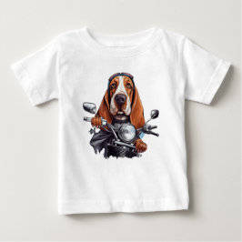 Camiseta Legal motoqueiro, fofo motorista de cão de caça de