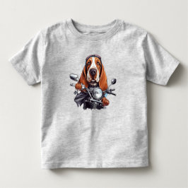 Camiseta Legal motoqueiro, fofo motorista de cão de caça de