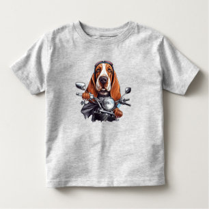Camiseta Legal motoqueiro, fofo motorista de cão de caça de