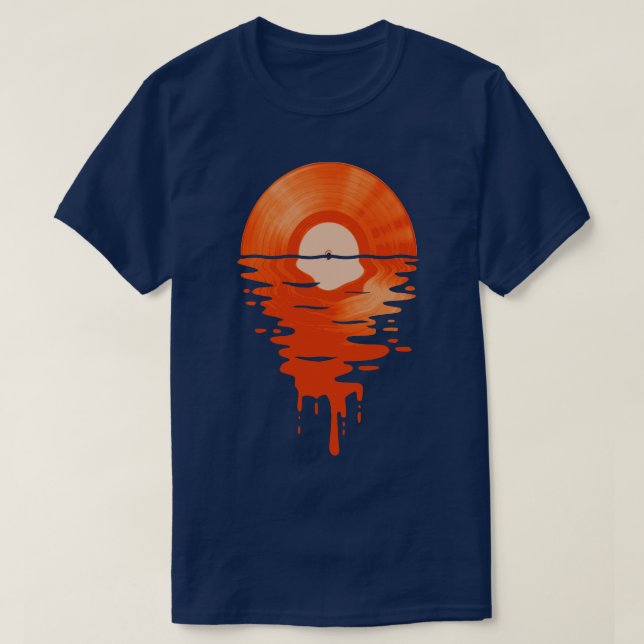 Camiseta Legal Music Vinyl Retro Orange (Frente do Design)