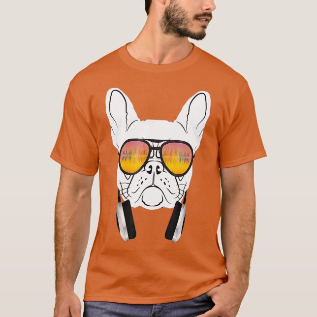 Camiseta Legal música DJ French Buldogue for Dog Lovers (Frente)