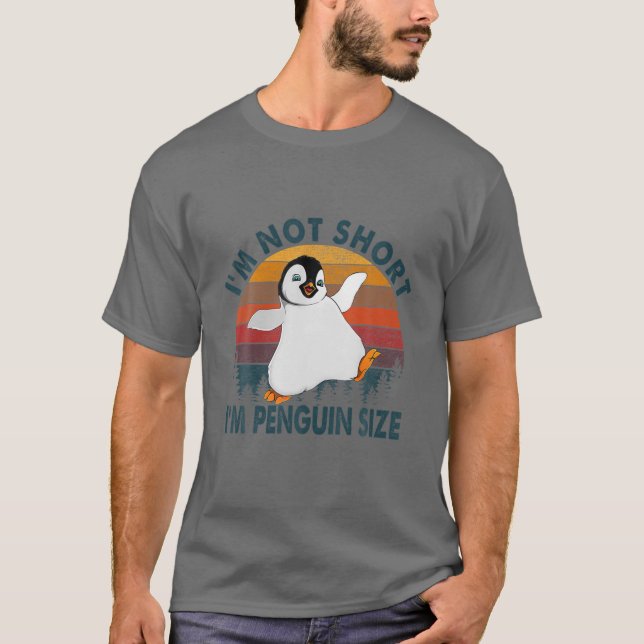 Camiseta Legal Não sou pequeno Sou do tamanho do pinguim |  (Frente)