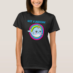Camiseta Legal Narwhat para Homens Rainbow Tusk Sea Unicor