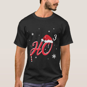 Camiseta Legal Natal HO-3 Santa Hat Engraçado