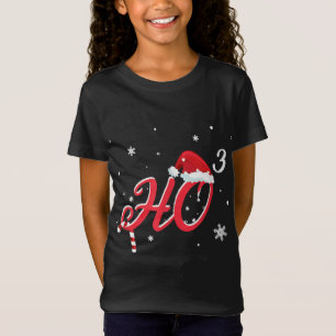 Camiseta Legal Natal HO-3 Santa Hat Engraçado