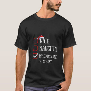 Camiseta Legal Natalino Divertido Bonito Travesso Inadmissí