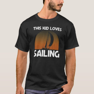 Camiseta Legal Navegação Para Crianças Boinas Navegando Em