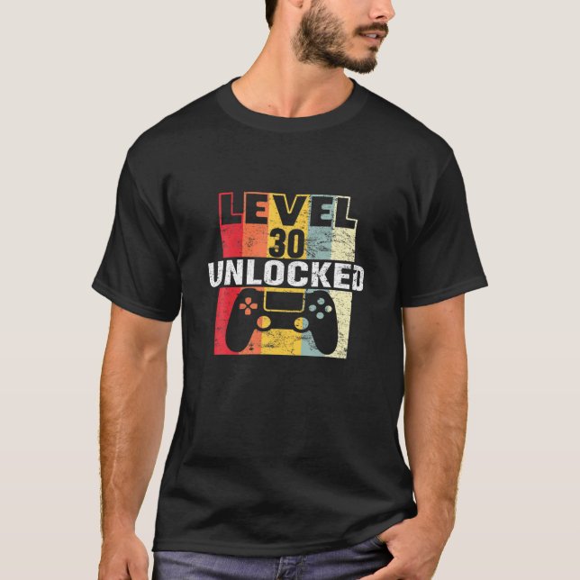 Camiseta Legal Nível 30 Gift Boys de aniversário de 30 anos (Frente)
