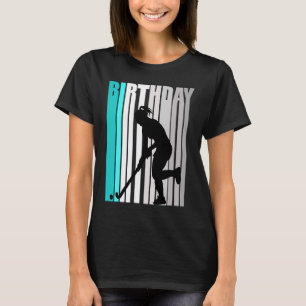 Camiseta Legal Orange Retro Girls Hockey Birthday Happy Col