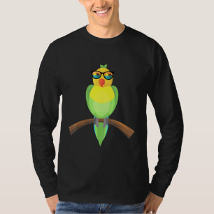 Camiseta Legal papagaio com óculos de sol Óculos de sol tro