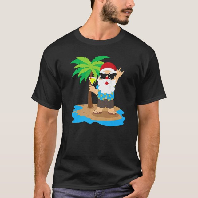 Camiseta Legal Papais noeis Natal No Havaí Em Julho (Frente)
