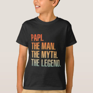 Camiseta Legal Papi para o Pai masculino Vovô Mito Lenda Fa