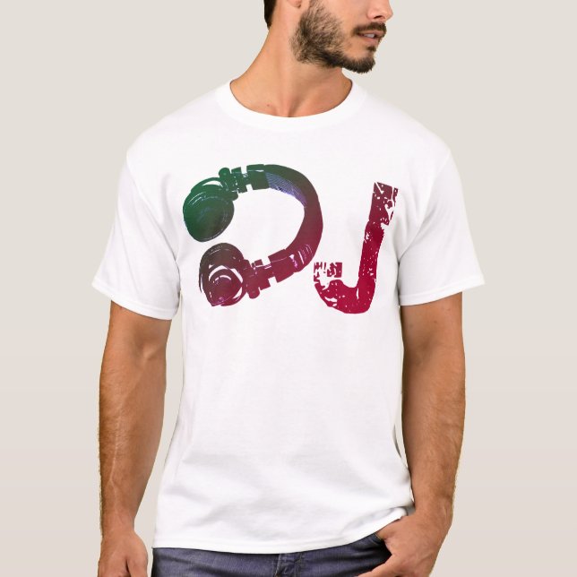 camiseta legal para auscultadores do dj (Frente)