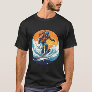 Camiseta Legal Para O Snowboard E O Lover De Esqui Na Boca