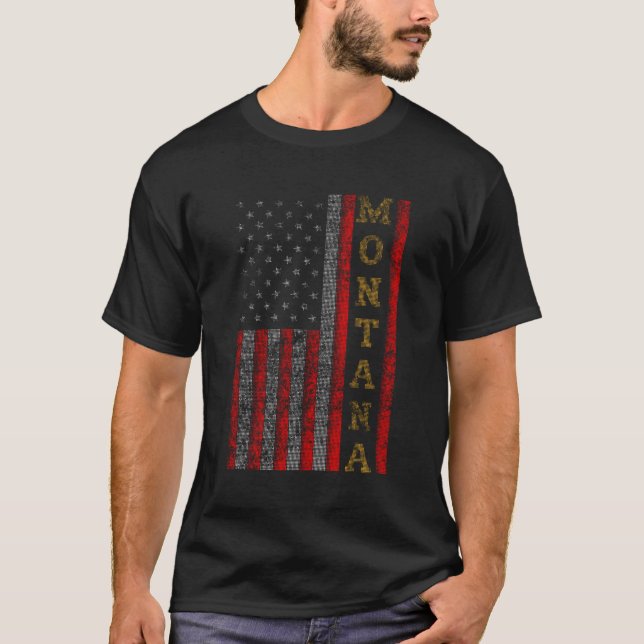 Camiseta Legal Patriótico Montana Usa - A Ideia do Presente (Frente)