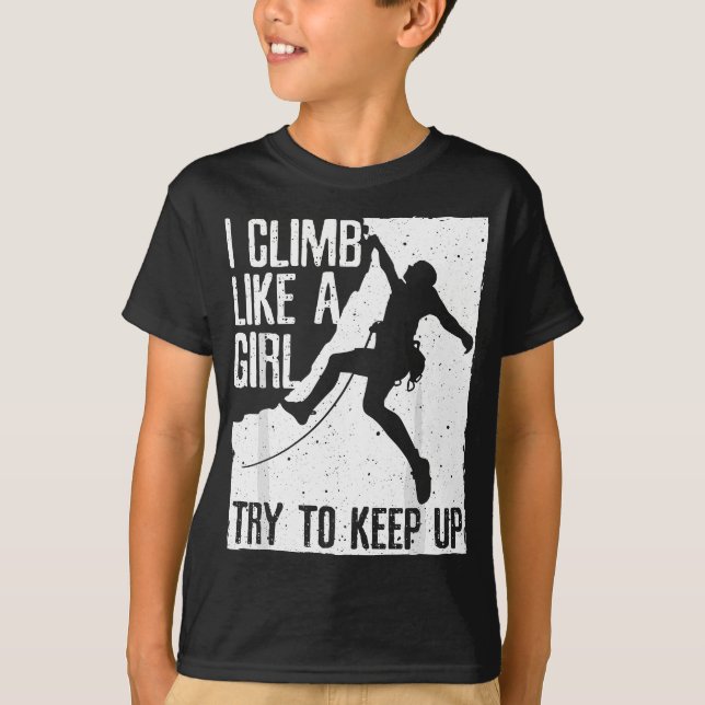 Camiseta Legal Pedra Escalada Para Meninas Almoçadas (Frente)