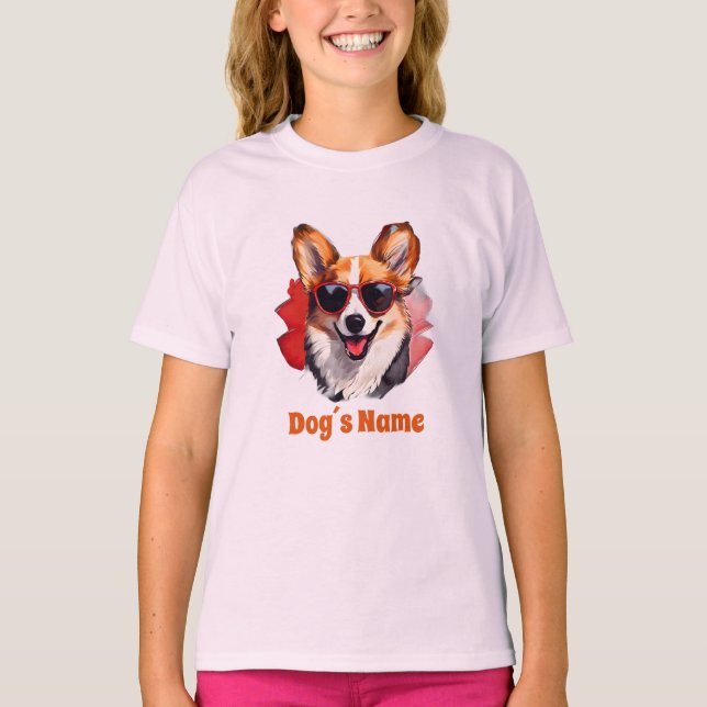 Camiseta Legal Pembroke Welsh Corgi com óculos de sol (Frente)