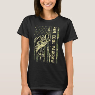 Camiseta Legal Pescador de Papa Camuflagem Dia dos Pais