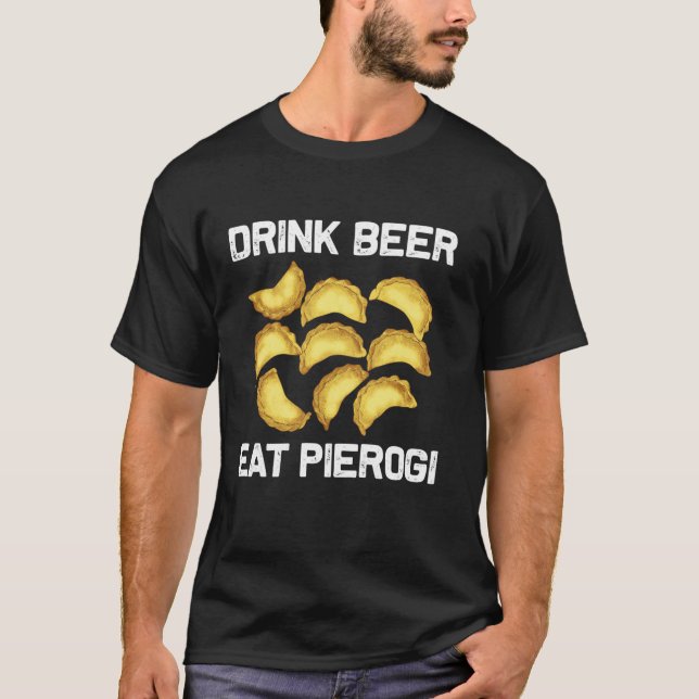 Camiseta Legal Pierogi Para Homens Mulheres Poloneses Comid (Frente)