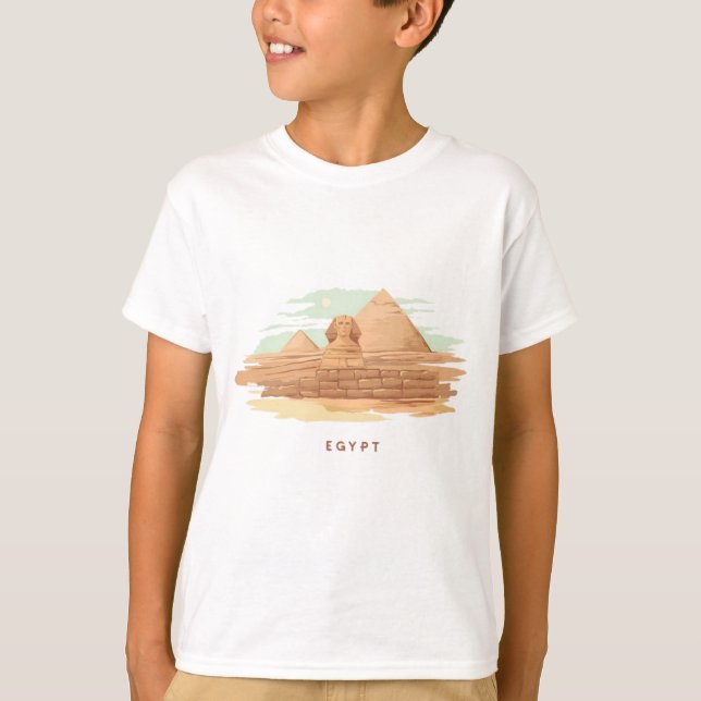 Camiseta Legal Pirâmides da civilização egípcia antiga desi (Frente)