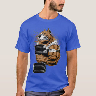 Camiseta Legal Pitbull Levantando Encantadores Engraçados