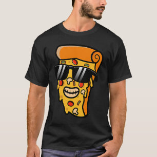 CAMISETA LEGAL PIZZA SLICE VESTINDO ÓCULOS