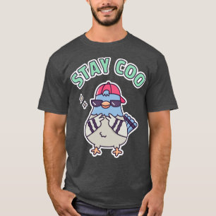 Camiseta Legal Pombo Mantenha-Se Coo Pun Engraçado