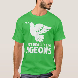 Camiseta Legal Pombo Para Homens Mulheres Empilham Pigeon R