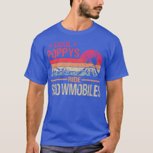 Camiseta Legal Poppys Ride Snowmobiles Dia de os pais Vinta