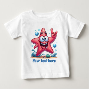 Camiseta Legal praia unisex adiciona texto peixe-estrela do