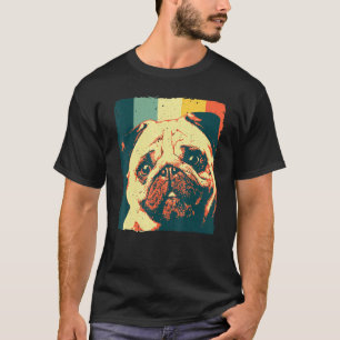 Camiseta Legal Pug Para Homens Mulheres Cachorro Negro Aman