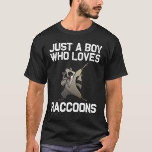 Camiseta Legal Raccoon Para Meninos Lixo Panda Animal Wil