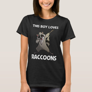 Camiseta Legal Raccoon Para Meninos Lixo Panda Selvagem Ani