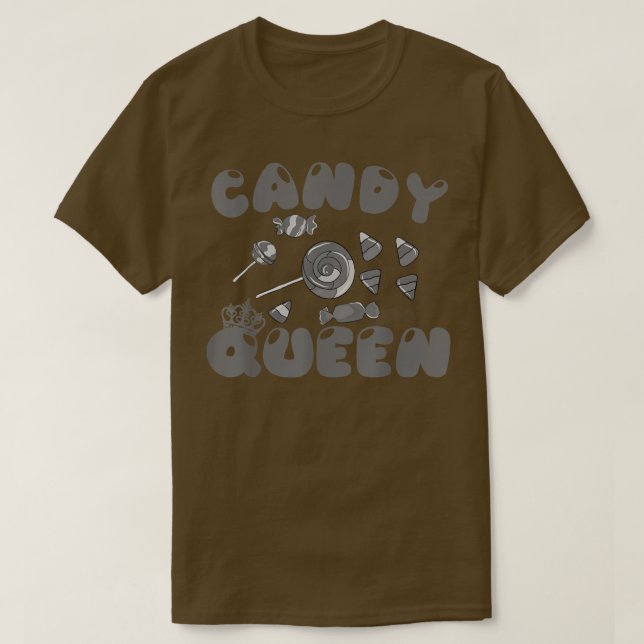 Camiseta Legal Rainha De Arte Para Mulheres Doces Lollipo (Frente do Design)