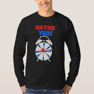 Camiseta Legal Red White Blue Kayak Time Mulheres Que Adora