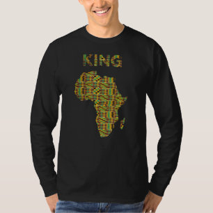 Camiseta Legal rei africano Kente Africa Map Ghanaian Herit