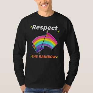 Camiseta Legal Respeite a Roupa do Orgulho do Arco-íris Gay