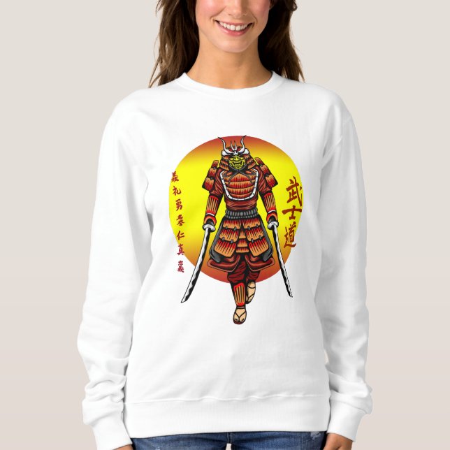 Camiseta Legal Retro Armado Samurai com 2 Katanas (Frente)