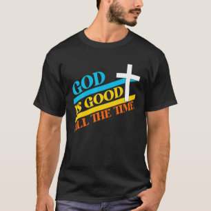 Camiseta Legal Retro Christian dizendo Deus é bom o tempo t