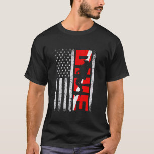 Camiseta Legal Retro EUA Flag SCUBA Merge Patriotic diver A
