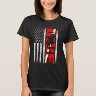 Camiseta Legal Retro EUA Flag SCUBA Merge Patriotic diver A