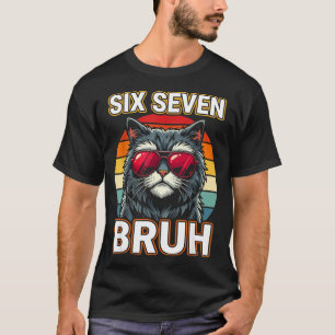 Camiseta Legal Retro Seis Sete Cara de Gato Óculos de Sol M
