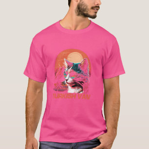 Camiseta Legal Retro Sunset Sunglass Turco Van Cat