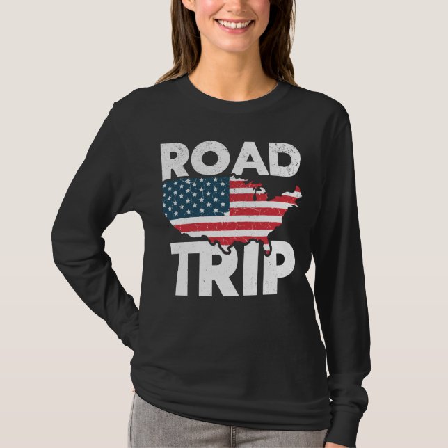 Camiseta Legal Road Trip American Traveler Viagem (Frente)
