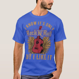 Camiseta Legal Rock And Roll Music Guitar Design Para