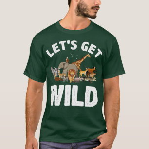 Camiseta Legal Safari Animal Para Homens Zoo Selva Selva Se