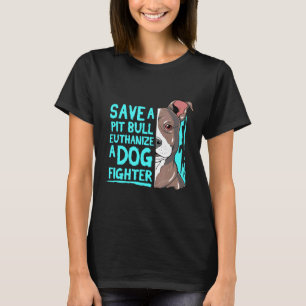 Camiseta Legal Salve Um Pitbull Gif Amante de Pit Bull